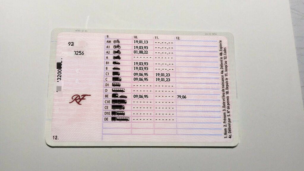 Acheter permis de conduire enregistré en préfecture prix